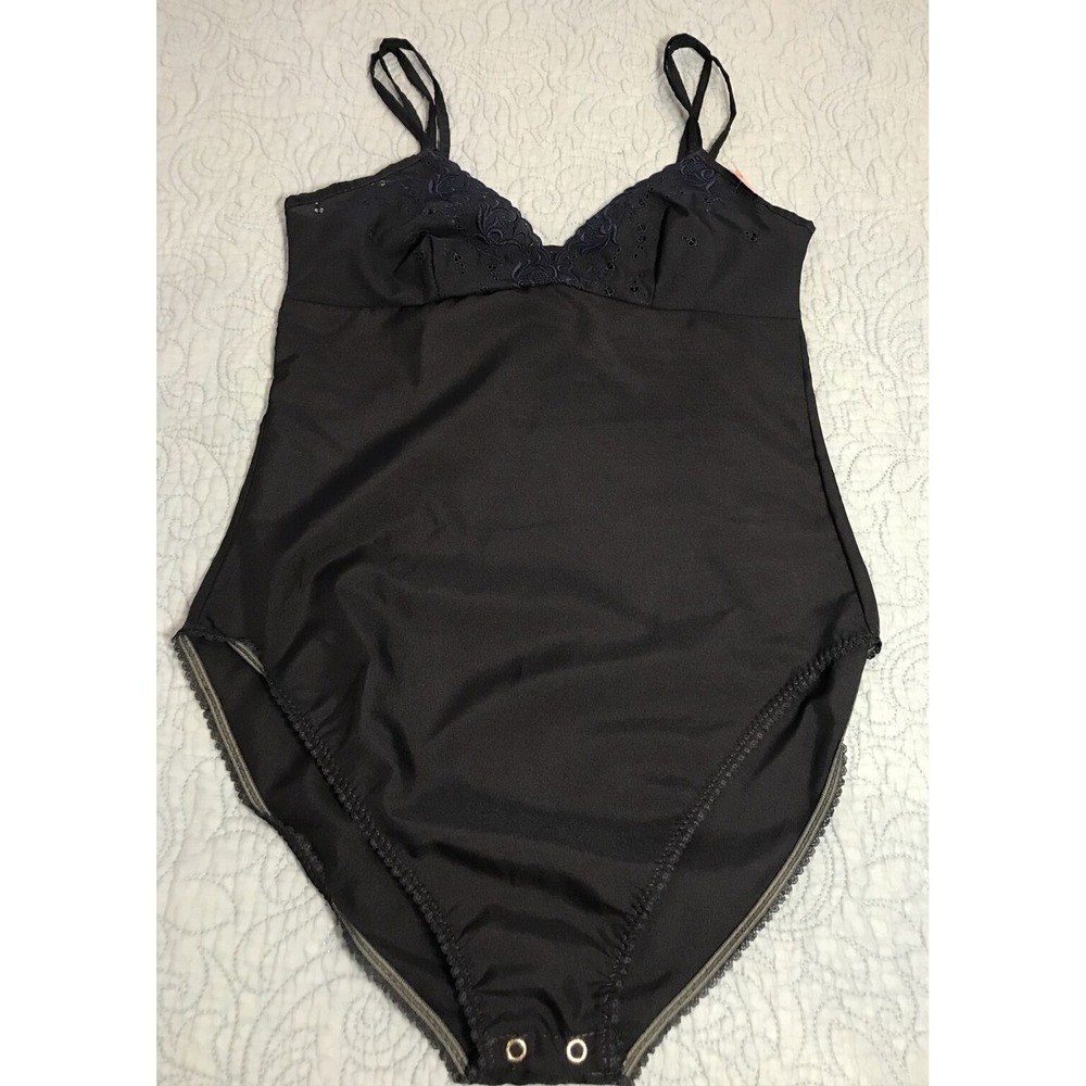 Etoile Women's XS (Tag Medium) Navy Body Suit 70s Vintage NOS